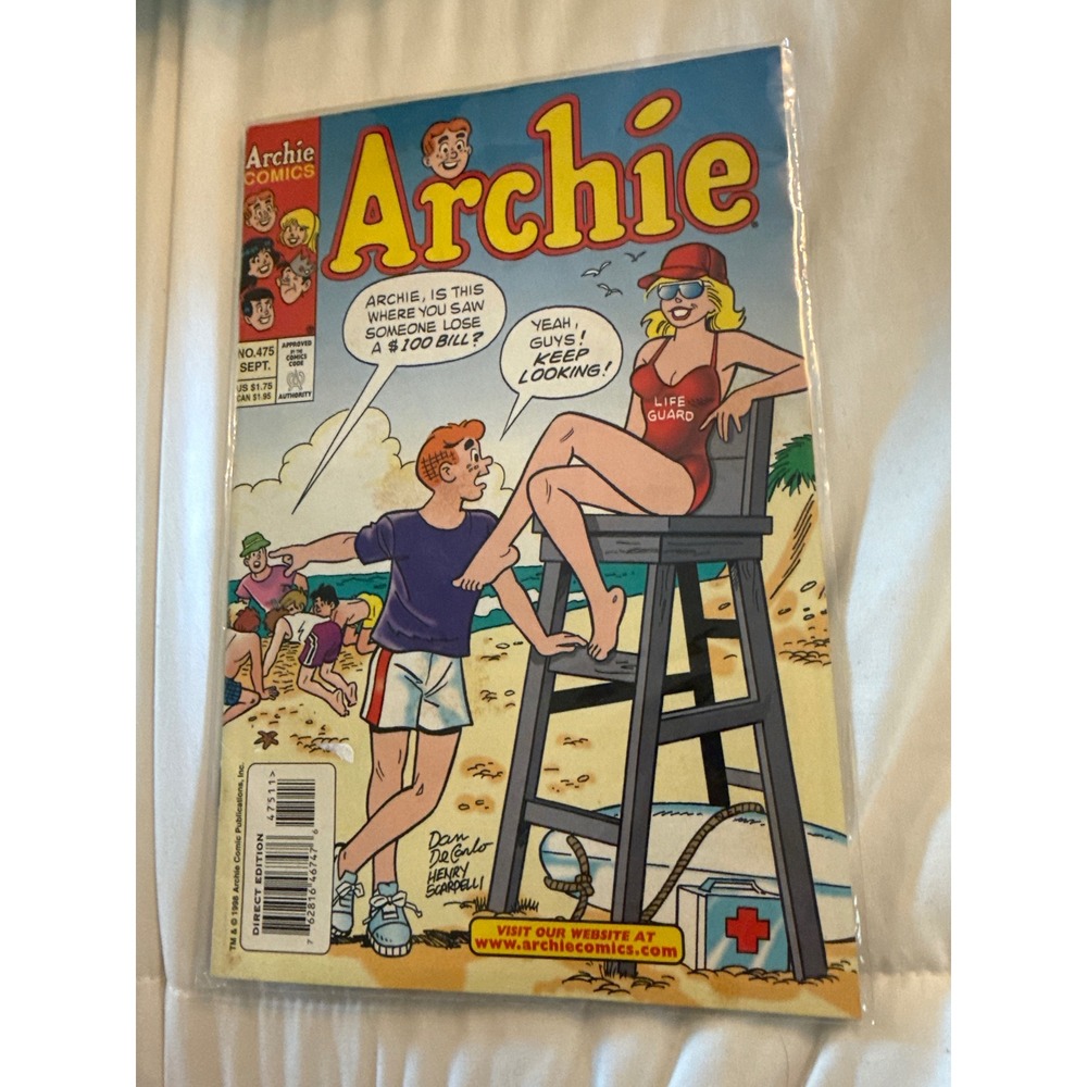 Archie Comics No 475 Sept 1998 Dan DeCarlo Henry Scarpelli Kraft Batman Ad